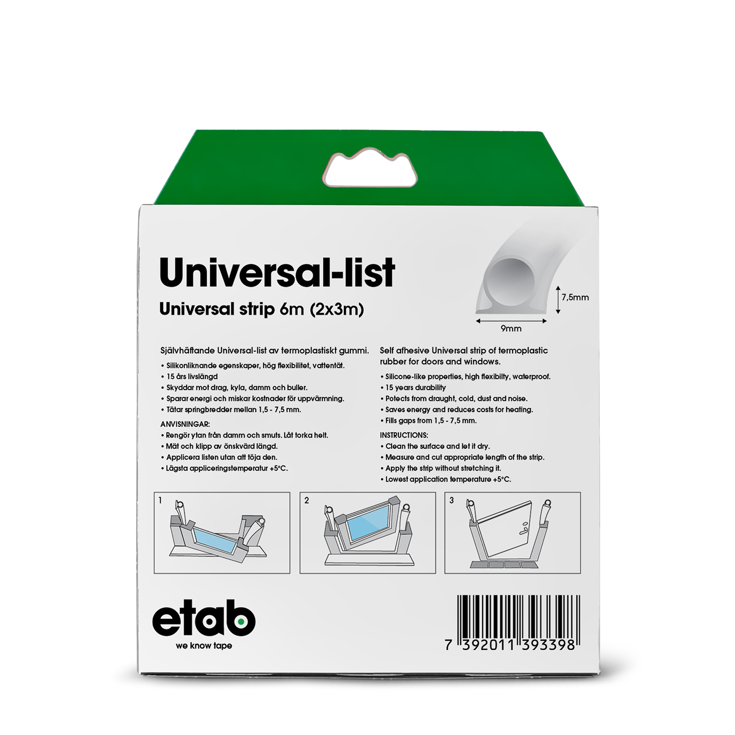 Etab 191630 T tningslist Universal Etab We Know Tape Etab 191630 T tningslist Universal Etab We Know Tape